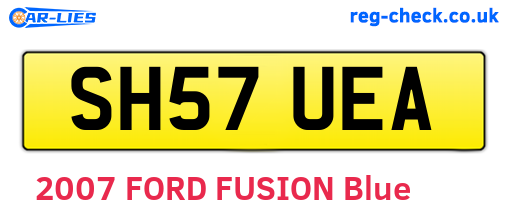 SH57UEA are the vehicle registration plates.
