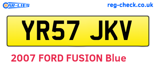 YR57JKV are the vehicle registration plates.