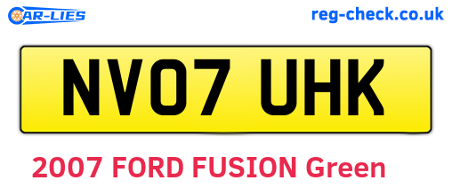 NV07UHK are the vehicle registration plates.