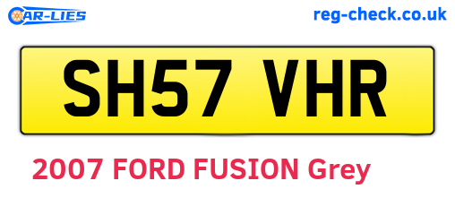 SH57VHR are the vehicle registration plates.