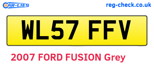 WL57FFV are the vehicle registration plates.