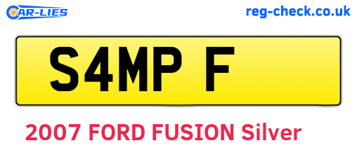 S4MPF are the vehicle registration plates.