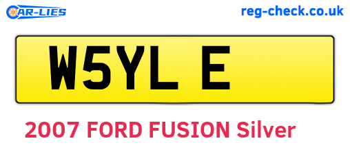 W5YLE are the vehicle registration plates.