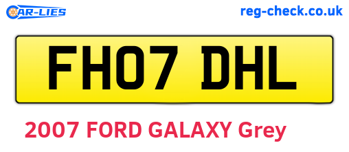 FH07DHL are the vehicle registration plates.