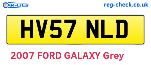 HV57NLD are the vehicle registration plates.