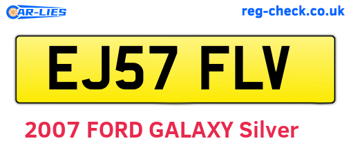 EJ57FLV are the vehicle registration plates.