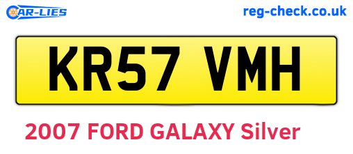 KR57VMH are the vehicle registration plates.