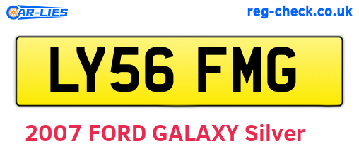 LY56FMG are the vehicle registration plates.