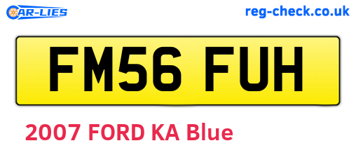 FM56FUH are the vehicle registration plates.
