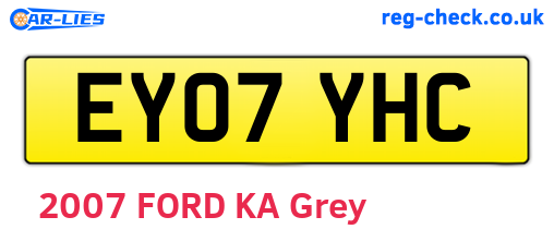 EY07YHC are the vehicle registration plates.