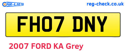 FH07DNY are the vehicle registration plates.