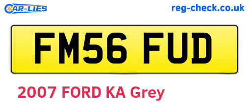FM56FUD are the vehicle registration plates.