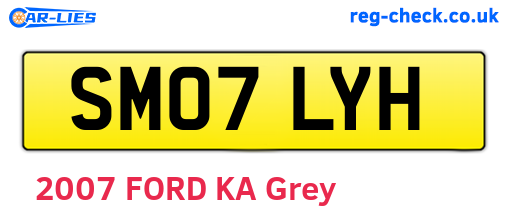 SM07LYH are the vehicle registration plates.
