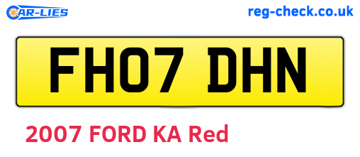 FH07DHN are the vehicle registration plates.