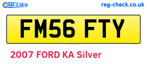 FM56FTY are the vehicle registration plates.