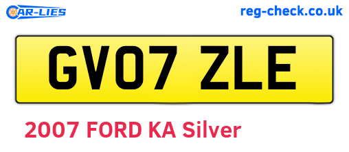 GV07ZLE are the vehicle registration plates.