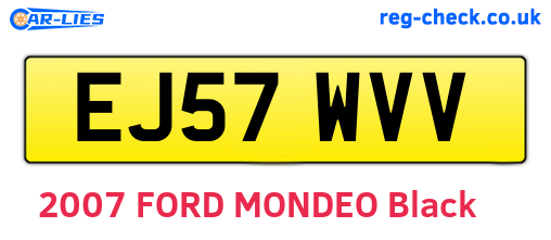 EJ57WVV are the vehicle registration plates.