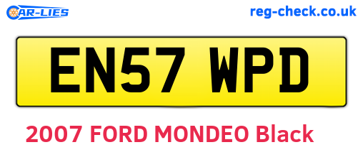 EN57WPD are the vehicle registration plates.