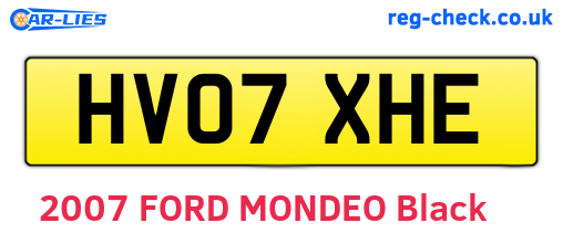 HV07XHE are the vehicle registration plates.