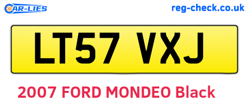 LT57VXJ are the vehicle registration plates.