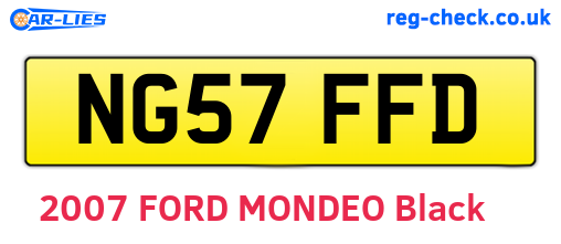 NG57FFD are the vehicle registration plates.