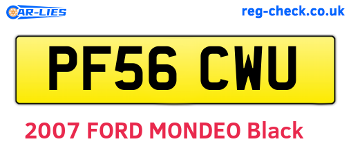 PF56CWU are the vehicle registration plates.