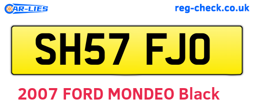 SH57FJO are the vehicle registration plates.