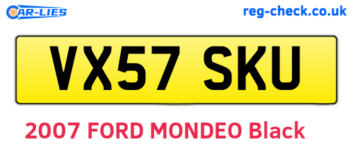VX57SKU are the vehicle registration plates.