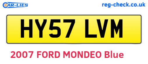 HY57LVM are the vehicle registration plates.