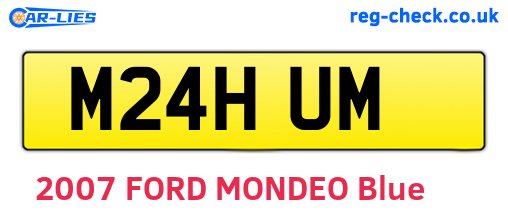 M24HUM are the vehicle registration plates.