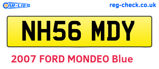 NH56MDY are the vehicle registration plates.