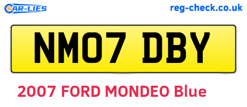 NM07DBY are the vehicle registration plates.