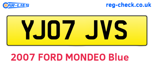 YJ07JVS are the vehicle registration plates.