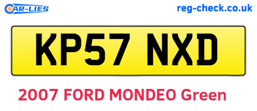 KP57NXD are the vehicle registration plates.