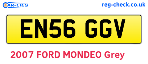 EN56GGV are the vehicle registration plates.