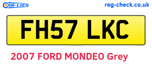 FH57LKC are the vehicle registration plates.