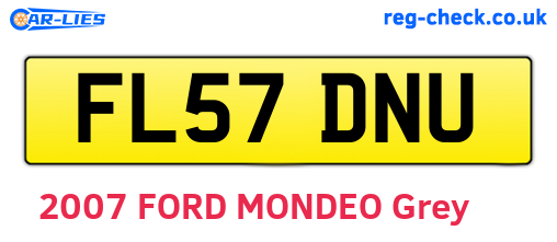 FL57DNU are the vehicle registration plates.