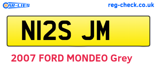 N12SJM are the vehicle registration plates.