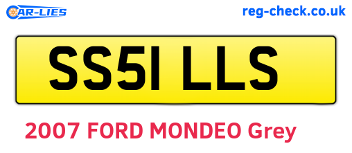 SS51LLS are the vehicle registration plates.