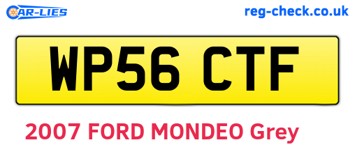 WP56CTF are the vehicle registration plates.