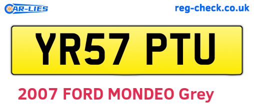 YR57PTU are the vehicle registration plates.