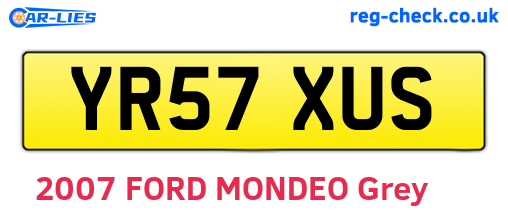 YR57XUS are the vehicle registration plates.