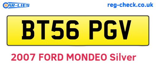 BT56PGV are the vehicle registration plates.