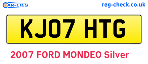 KJ07HTG are the vehicle registration plates.