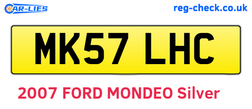 MK57LHC are the vehicle registration plates.