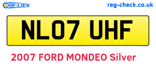 NL07UHF are the vehicle registration plates.