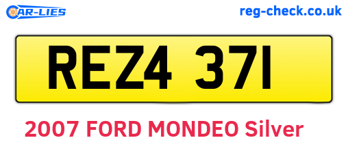 REZ4371 are the vehicle registration plates.
