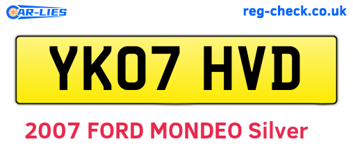 YK07HVD are the vehicle registration plates.