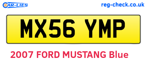 MX56YMP are the vehicle registration plates.