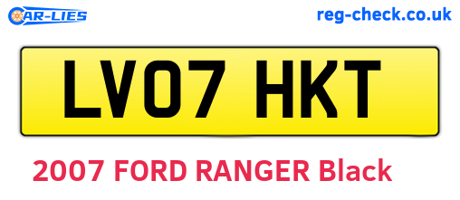 LV07HKT are the vehicle registration plates.